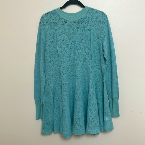 Free People Coffee in the Morning Tunic Dress Size S - Picture 2 of 12